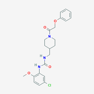 1-(5-Chloro-2-methoxyphenyl)-3-((1-(2-phenoxyacetyl)piperidin-4-yl)methyl)urea