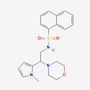 N-(2-(1-methyl-1H-pyrrol-2-yl)-2-morpholinoethyl)naphthalene-1-sulfonamide