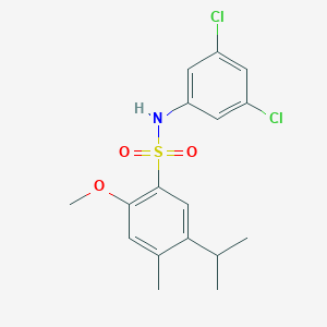 N-(3,5-dichlorophenyl)-2-methoxy-4-methyl-5-(propan-2-yl)benzene-1-sulfonamide
