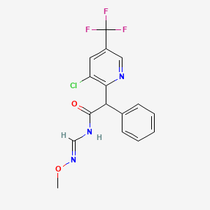2-[3-chloro-5-(trifluoromethyl)-2-pyridinyl]-N-[(methoxyimino)methyl]-2-phenylacetamide