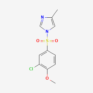 1-[(3-chloro-4-methoxyphenyl)sulfonyl]-4-methyl-1H-imidazole