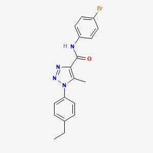 N-(4-bromophenyl)-1-(4-ethylphenyl)-5-methyl-1H-1,2,3-triazole-4-carboxamide