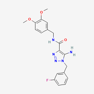 5-amino-N-(3,4-dimethoxybenzyl)-1-(3-fluorobenzyl)-1H-1,2,3-triazole-4-carboxamide