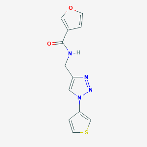 N-((1-(thiophen-3-yl)-1H-1,2,3-triazol-4-yl)methyl)furan-3-carboxamide