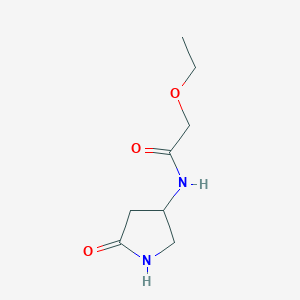 molecular formula C8H14N2O3 B2715134 2-ethoxy-N-(5-oxopyrrolidin-3-yl)acetamide CAS No. 1396810-35-7
