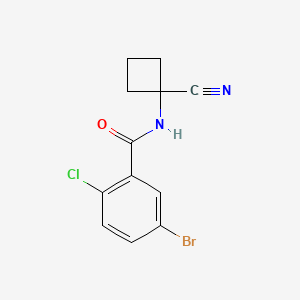 5-bromo-2-chloro-N-(1-cyanocyclobutyl)benzamide