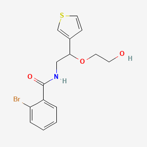 2-bromo-N-(2-(2-hydroxyethoxy)-2-(thiophen-3-yl)ethyl)benzamide
