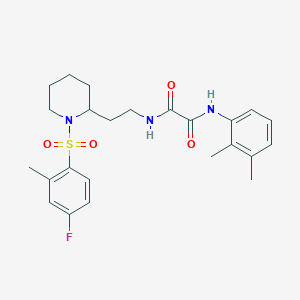 N1-(2,3-dimethylphenyl)-N2-(2-(1-((4-fluoro-2-methylphenyl)sulfonyl)piperidin-2-yl)ethyl)oxalamide