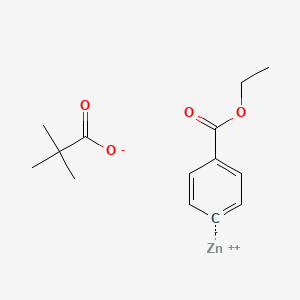 molecular formula C14H18O4Zn B2715171 Zinc;2,2-dimethylpropanoate;ethyl benzoate CAS No. 1344727-27-0
