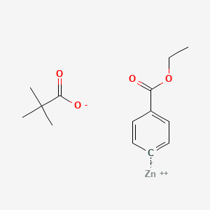 (3-(Ethoxycarbonyl)benzyl)zinc pivalate (1.05 mmol/g)