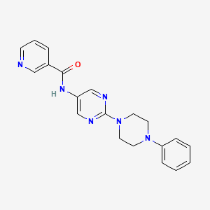 N-(2-(4-phenylpiperazin-1-yl)pyrimidin-5-yl)nicotinamide