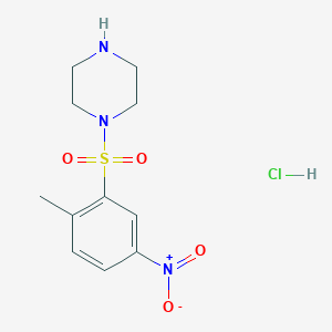1-(2-Methyl-5-nitrobenzenesulfonyl)piperazine hydrochloride