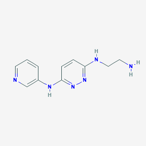 molecular formula C11H14N6 B2715267 N3-(2-aminoethyl)-N6-(pyridin-3-yl)pyridazine-3,6-diamine CAS No. 2504204-19-5