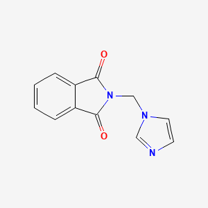 molecular formula C12H9N3O2 B2715285 2-(Imidazol-1-ylmethyl)isoindole-1,3-dione CAS No. 866010-44-8