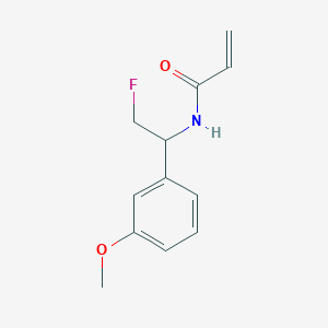 B2715328 N-[2-Fluoro-1-(3-methoxyphenyl)ethyl]prop-2-enamide CAS No. 2361638-56-2
