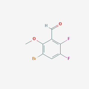 molecular formula C8H5BrF2O2 B2715344 3-Bromo-5,6-difluoro-2-methoxybenzaldehyde CAS No. 1782614-60-1