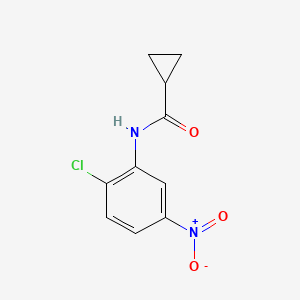 molecular formula C10H9ClN2O3 B2715357 N-(2-chloro-5-nitrophenyl)cyclopropanecarboxamide CAS No. 321532-92-7