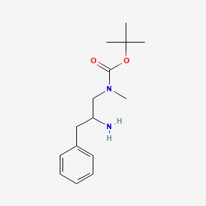 molecular formula C15H24N2O2 B2715394 tert-butyl N-(2-amino-3-phenylpropyl)-N-methylcarbamate CAS No. 1015068-35-5