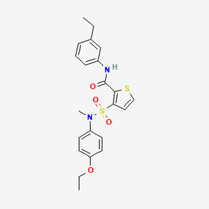 3-(N-(4-ethoxyphenyl)-N-methylsulfamoyl)-N-(3-ethylphenyl)thiophene-2-carboxamide