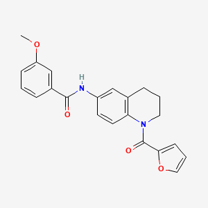 N-[1-(2-furoyl)-1,2,3,4-tetrahydroquinolin-6-yl]-3-methoxybenzamide