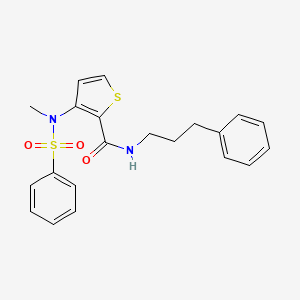 N-(5-chloro-2-methylphenyl)-2-{8-methyl-3-[(3-methyl-1,2,4-oxadiazol-5-yl)methyl]-4-oxo-3,4-dihydro-5H-pyrimido[5,4-b]indol-5-yl}acetamide