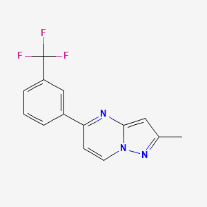 2-Methyl-5-[3-(trifluoromethyl)phenyl]pyrazolo[1,5-a]pyrimidine