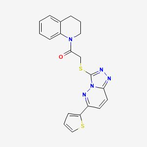 1-({[6-(2-Thienyl)[1,2,4]triazolo[4,3-b]pyridazin-3-yl]thio}acetyl)-1,2,3,4-tetrahydroquinoline