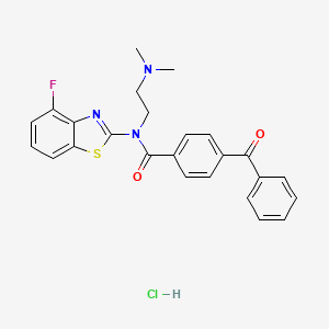 4-benzoyl-N-(2-(dimethylamino)ethyl)-N-(4-fluorobenzo[d]thiazol-2-yl)benzamide hydrochloride