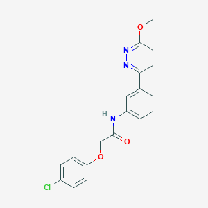 2-(4-chlorophenoxy)-N-(3-(6-methoxypyridazin-3-yl)phenyl)acetamide