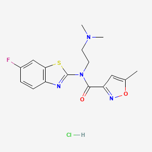 N-(2-(dimethylamino)ethyl)-N-(6-fluorobenzo[d]thiazol-2-yl)-5-methylisoxazole-3-carboxamide hydrochloride