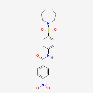 N-[4-(azepan-1-ylsulfonyl)phenyl]-4-nitrobenzamide