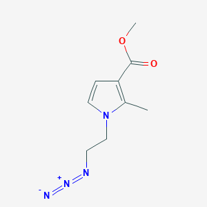 molecular formula C9H12N4O2 B2715463 Methyl 1-(2-azidoethyl)-2-methylpyrrole-3-carboxylate CAS No. 2383681-75-0