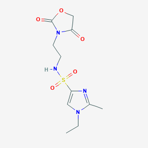 N-(2-(2,4-dioxooxazolidin-3-yl)ethyl)-1-ethyl-2-methyl-1H-imidazole-4-sulfonamide