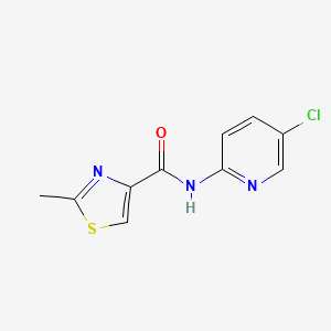 molecular formula C10H8ClN3OS B2715466 N-(5-chloropyridin-2-yl)-2-methyl-1,3-thiazole-4-carboxamide CAS No. 2319803-46-6