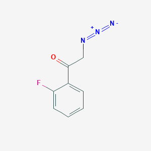 molecular formula C8H6FN3O B2715468 2'-Fluoro-alpha-azidoacetophenone CAS No. 755043-11-9