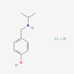 molecular formula C10H16ClNO B2715469 4-{[(Propan-2-yl)amino]methyl}phenol hydrochloride CAS No. 33597-21-6