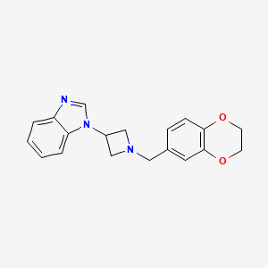 1-[1-(2,3-Dihydro-1,4-benzodioxin-6-ylmethyl)azetidin-3-yl]benzimidazole