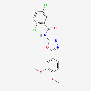 2,5-dichloro-N-[5-(3,4-dimethoxyphenyl)-1,3,4-oxadiazol-2-yl]benzamide