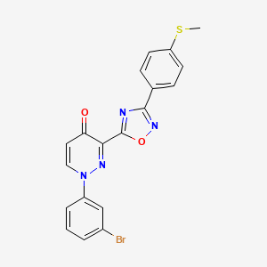 5-(2-ethyl-5,8-dioxo-5,6,7,8-tetrahydro-4H-pyrazolo[1,5-a][1,3]diazepin-3-yl)-2-methoxy-N-(3-methylbutyl)benzenesulfonamide