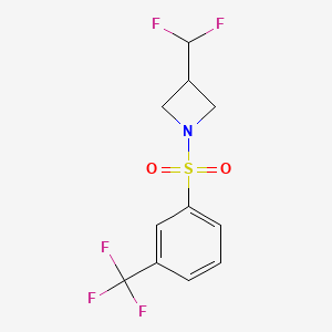 3-(Difluoromethyl)-1-((3-(trifluoromethyl)phenyl)sulfonyl)azetidine
