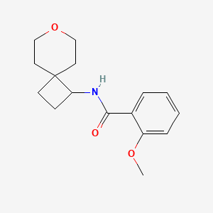 2-methoxy-N-(7-oxaspiro[3.5]nonan-1-yl)benzamide
