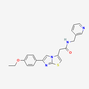 2-(6-(4-ethoxyphenyl)imidazo[2,1-b]thiazol-3-yl)-N-(pyridin-3-ylmethyl)acetamide
