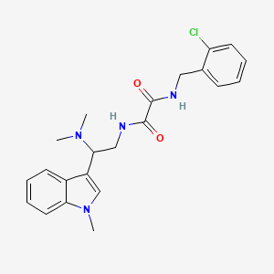 N1-(2-chlorobenzyl)-N2-(2-(dimethylamino)-2-(1-methyl-1H-indol-3-yl)ethyl)oxalamide