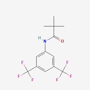 molecular formula C13H13F6NO B2715514 3',5'-Bis(trifluoromethyl)-2,2,2-trimethylacetanilide CAS No. 130721-86-7