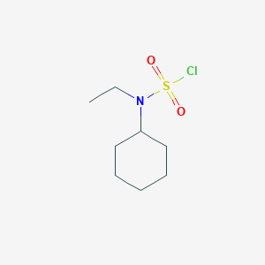 molecular formula C8H16ClNO2S B2715526 Cyclohexyl(ethyl)sulfamoyl chloride CAS No. 114108-87-1