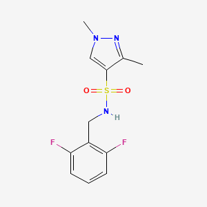 N-(2,6-difluorobenzyl)-1,3-dimethyl-1H-pyrazole-4-sulfonamide