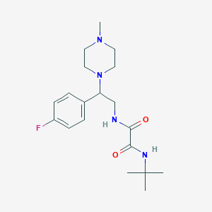 N1-(tert-butyl)-N2-(2-(4-fluorophenyl)-2-(4-methylpiperazin-1-yl)ethyl)oxalamide