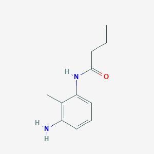 molecular formula C11H16N2O B2715577 N-(3-amino-2-methylphenyl)butanamide CAS No. 946725-64-0