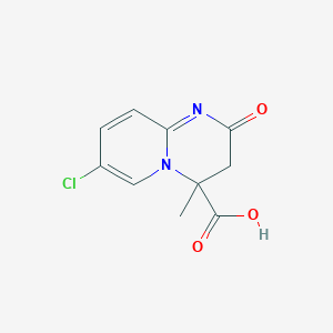 molecular formula C10H9ClN2O3 B2715579 7-chloro-4-methyl-2-oxo-3,4-dihydro-2H-pyrido[1,2-a]pyrimidine-4-carboxylic acid CAS No. 957503-19-4