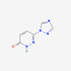 molecular formula C6H5N5O B2715606 6-(1H-1,2,4-triazol-1-yl)-2,3-dihydropyridazin-3-one CAS No. 1146289-90-8